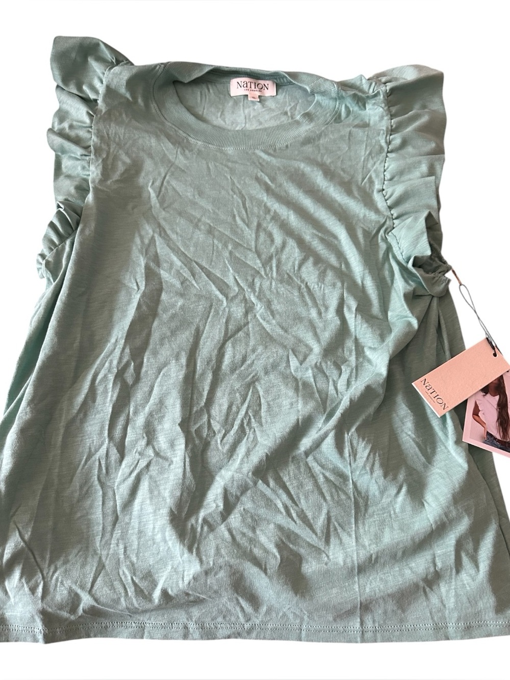 Nation Ltd Paulette Tank XL in Green Stone NWT - Picture 3 of 6